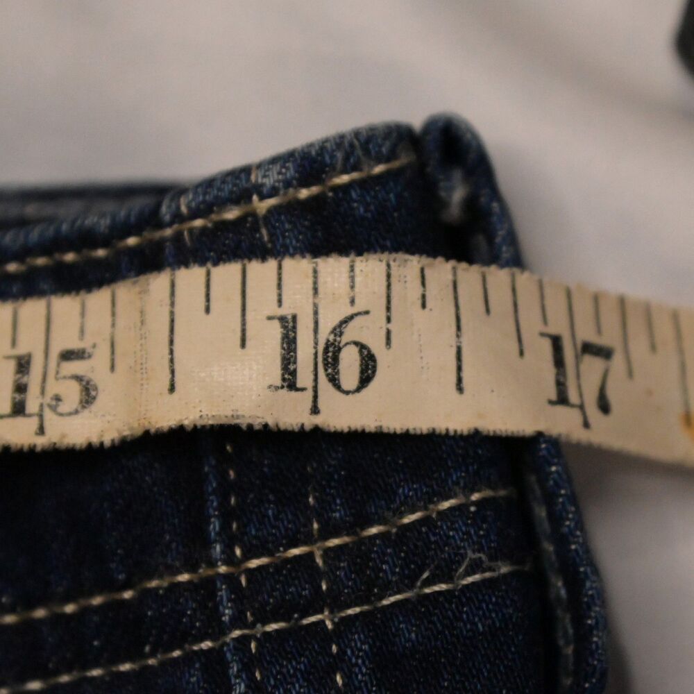 We The Free People Wide Leg Button Fly Jeans Women 28 Blue High Rise 33x32 - Picture 5 of 7